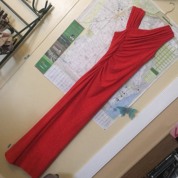 Orange Glitter CK Formal dresses - Picture 2 of 9